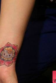 Kitty cattus talea ostendo tattoos Threicae forma suadetur carpi