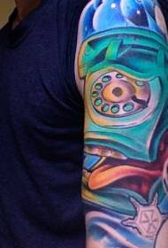 боја при рака надреална телефонска ракав шема на тетоважи