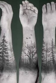 brazos y otros brazaletes con tatuajes en los brazos del bosque 97389 - un conjunto muy lindo de pequeños tatuajes negros y grises en el brazo 97390 - un grupo muy artístico en un pequeño tatuaje en negro y gris