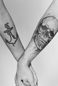 Ang mga tattoo sa bungo ug angkla nga mga tattoo sa personalidad