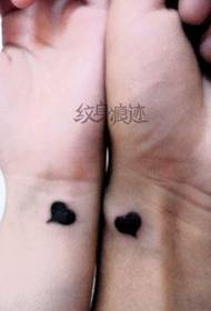 wrist cute couple totem love tattoo pattern  97215 - wrist fashion compact couple crown tattoo pattern