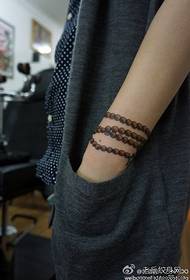boda de pulsera de beleza fermoso patrón de tatuaxe de pulsera