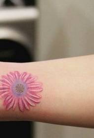 Tetovējumu šovu joslā ieteica sievietes plaukstas locītavas Zouju tetovējuma modeli