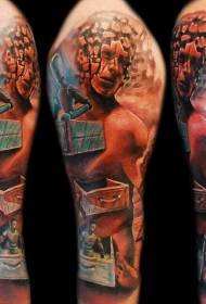 Arm Color Incredible Monster Tattoo Pattern