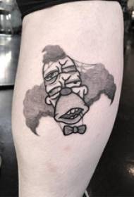 clown tattoo lalaki nga guya sa itom nga Cartoon clown tattoo litrato