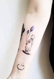 piemērots maziem, melniem, maziem tetovējumu dizainiem uz rokas 9 97393-rokām un citām melna tetovējuma tetovējuma modeļa vienkāršā un skaistā punkta daļām