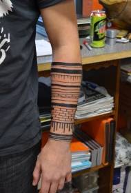 jib tribe brick black bracelet tattoo pattern