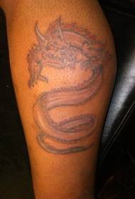 kar színű szörny sárkány tetoválás minta