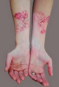 خواتین بازو رنگ آڑو 3D ٹیٹو ٹیٹو پیٹرن