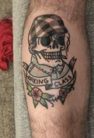 skullTattoo mužské klusáky na obrázcích angličtiny a lebky tetování