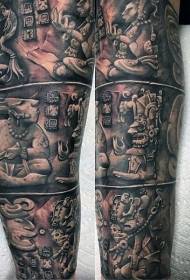 уникатно дизајнирани тробојни тетоважи со различна боја