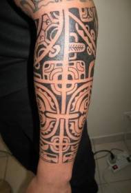 male arm black Nice Tribal Totem Tattoo Pattern