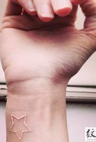 Wrist personality invisible tattoo pattern Daquan