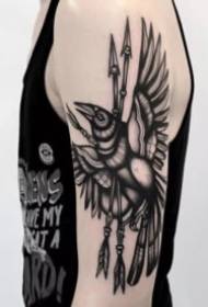 18 uppsättningar svartgrå tatueringsmönster på armen 97381 - Skrotmetod för storarm svartgrå tatueringsmönster