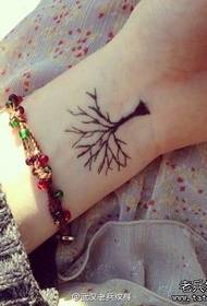 wrist tree tattoo pattern