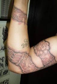 Зітке-татэм змейкавая татуіроўка на малюнку