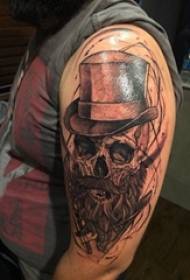 skull tattoo, boy's arm, skull tattoo picture