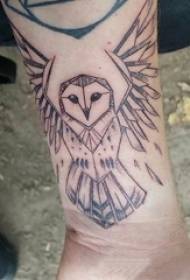 Mfano wa Owl tattoo boyboy mkono owl muundo wa tattoo