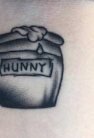 Lány karja a fekete szürke vázlatpont tüske fogás kreatív jar tetoválás kép