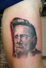 Znak portrét tetování muž student paže portrét portrét tetování skica obrázek