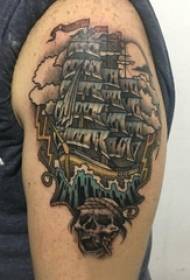 Sailing tattoo boy's arm on sailing tattoo picture
