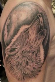Татуировка на главата на вълка снимка момче ръка на снимка татуировка главата на вълк