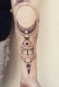 Tattoo planet boy's arm on black planet tattoo picture