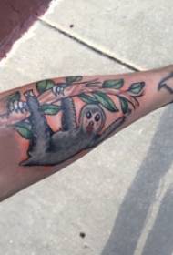 Tattoo animal boy arm on branch and animal tattoo picture