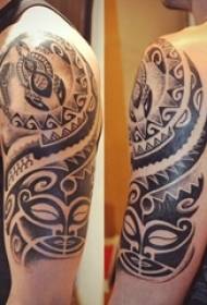 Tribal totem tattoo male tribal totem tattoo on arm