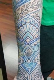 Brahma tattoo, male student's arm, van Gogh tattoo, beautiful picture