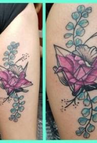 Splashing paper crane tattoos arm tattoo girls small fresh flowers and thousand paper crane tattoo pictures