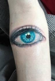 Tetovaža za oči, muško oko, slika u obliku tetovaže za oči