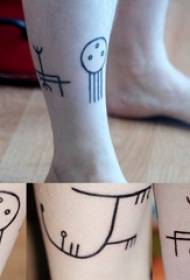 symbol tatoveringsmønster jente legg symbol tatoveringsmønster