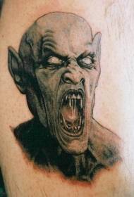Legs creepy vampire monster tattoo