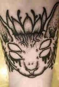 betis tato simetris jantan betis pada gambar tato kucing hitam
