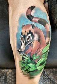 zvířecí tetování mužský dřík na zvířecí tetování malovaný obrázek