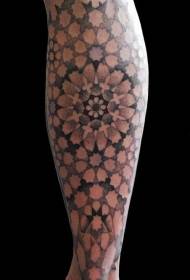 legged decorative totem tattoo pattern