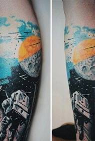Nohy moderný štýl farebný priestor tetovanie tému