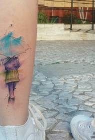 malá noha Evropské a americké inkoustové tetování tetování vzor