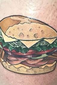 pārtikas tetovējums vīriešu kātiņš uz krāsainas pārtikas tetovējuma bildes