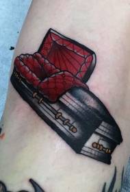 Leg color big gorgeous coffin tattoo picture