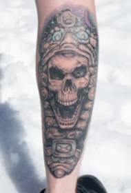 zēnu teļš melnā pelēkā skices punktā ērkšķa prasme radoša valdonīga tetovējuma bilde