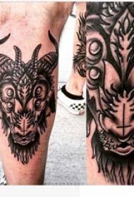 Baile ζώο τατουάζ αρσενικό στέλεχος σε εικόνες ζωγραφική τατουάζ ζώων Baile