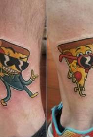 Food Tattoo Couple on the calf colored food tattoo picture