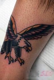 jonges keallen skildere feardigens lytse bisten realistyske eagle Tattoo-ôfbyldings