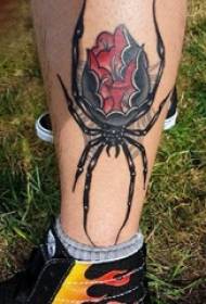 spider tattoo male shank on the spider tattoo picture