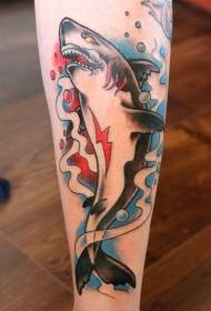 Al Schoul Kallef Faarf Shark Tattoo Muster