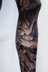 Legs classic black and gray traditional European and American style tattoo designs