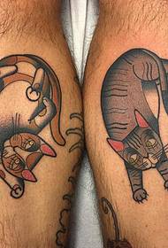 Shank cartoon character tattoo cat tattoo pattern