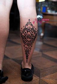 Maori totem calf tattoo pictures
